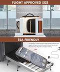 Carry On Travel Backpack With Flight Approved And Water Resistant Design, 20x13x8.5 Inch Size under TSA scanner open view