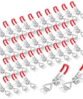 36 Pack Toggle Latch Clamps With Adjustable 330 Lbs Holding Power, red finish, arranged diagonally
