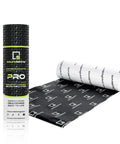 Heavy Duty Car Sound Deadening Sheets 11 Square Foot Triple Layer 180 Mil Thick Rock Solid Auto Noise Control And Heat Shielding Quiet Your Ride Smooth Out Road Shaking Daily, rolled sheet and packaging.