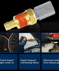 5149077AB Engine Coolant Temperature Sensor Replacement Fits 08 To 17 Jeep Grand Cherokee Wrangler 09 To 14 Dodge Ram 1500 Charger with copper housing