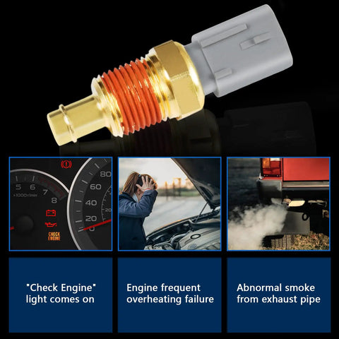 5149077AB Engine Coolant Temperature Sensor Replacement Fits 08 To 17 Jeep Grand Cherokee Wrangler 09 To 14 Dodge Ram 1500 Charger with copper housing