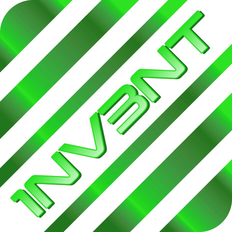 Green and white abstract logo design with diagonal lines