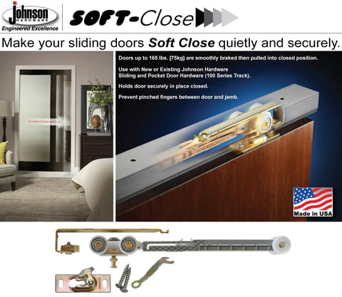 Soft Close Hanger 1060 Actuator Kit for Cabinet Doors - USA Made, Converts 100 Series to Smooth No-Slam Single-Direction Soft Close
