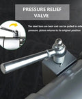 Heavy Duty Electric Rebar Bender And Steel Cutting Machine pressure relief valve for hydraulic operation ease.