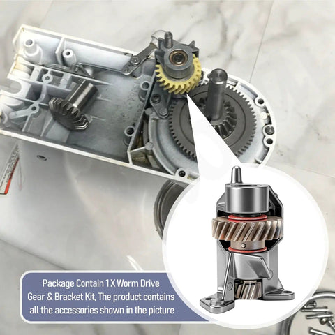 Beefed Up Metal Worm Drive Gear And Bracket Kit Replacement WP240309 2 For Stand Mixers Upgrade That Fits Whirlpool Maytag And Related Models 4162100 4162101 4169907 4169941 4170007 4176130 949544