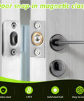 Eight Sets Stainless Steel Ball Catch With Adjustable Hidden Door Latch close-up showing hinge and door snap-in magnetic clasp