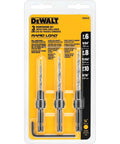 DEWALT countersink drill bit set, 3-piece (#6, #8, #10) with 1/4" shanks