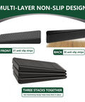 Adjustable Furniture Levelers With Flexible Plastic Wedge Shims That Straight Up Stabilize Wobbly Tables Chairs Bed Frames And Pipes In A Rock Solid Wobble Free 20 Pack Bundle showing multi-layer anti-slip design with rubber strips.
