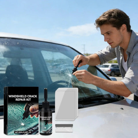 Easy Peasy Windshield Repair Kit Quick Fix With Transparent Resin For Chips And Cracks Pro Grade Glass Repair Liquid For Home Roadside Shop And Auto Mechanics That Leaves No Trace And Restores Clarity Fast