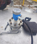 80 GHz Radar Level Transmitter for Wastewater and Oil Tanks Non Contact Level Measurement device installed on tank