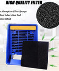 Desktop Soldering Fume Extractor With Heavy Duty Carbon Filter And Hella Powerful Suction For Quick Workshop Smoke Ventilation and Flux Odor Control No Sweat Setup Ever with filter pad.