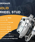 Two Piece Front Wheel Hub And Bearing Assembly Set 513296 Direct Fit For Infiniti Nissan with wheel dimensions and specs.