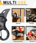 Two Pack Dope Everyday Carry Mini Folding Knife With Carabiners For EDC 3Cr13 Stainless Steel Blade 1.38 Inches multi-use