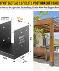 Heavy Duty Stainless Steel Deck Post Base And Anchor Bracket For Fences And Railings Porches Pavilions Concrete Support Base