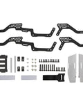 Lightweight Carbon Fiber LCG Chassis For TRX4M 1/18 RC Crawler Defender And Bronco Beefed Up Upgrade 8 Degree Bottom Incline