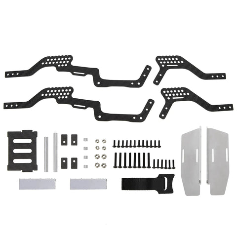 Lightweight Carbon Fiber LCG Chassis For TRX4M 1/18 RC Crawler Defender And Bronco Beefed Up Upgrade 8 Degree Bottom Incline