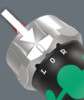 Close-up of Stubby Ratchet Screwdriver With Bit Magazine showing precision Kraftform handle and direction indicator.