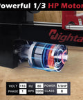 Top Shelf Benchtop Wood Lathe Pumping Solid Power Inside A Roomy Base features a powerful 1/3 HP motor and variable speed control.