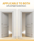 Adjustable tension door hinges on left and right-handed doors