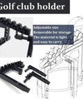 Durable Golf Club Organizer For Bags With Iron Holder Clips and Shaft Racks standalone view