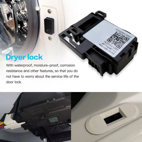 Drop In Washer Lid Lock Switch Direct Replacement For GE Top Load Models GTW220ACK6WW GTW220ACK7WW GTW220ACKWW GTW330ASK0WW GTW330ASK1WW GTW330ASK2WW, black plastic