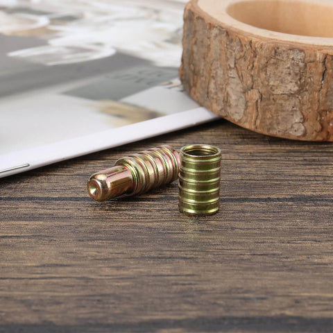 16 Pairs Carbon Steel Model Railway Alignment Dowels For 8 Millimeter Holes Baseboard Dowel Pins on wooden surface