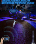 8 Gang RGB Wireless Switch Panel With Auto Dimming And Memory On Off Push Button Car LED Touch Switch Box on truck