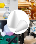 60 Pack Disposable Engine Oil Funnels for Quick Oil Changes, Paper Auto Funnels for Motor Oil, Water, Gas and Coolant