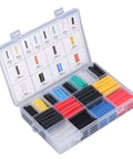 Ultimate 580pc Heat Shrink Tubing Bundle Featuring Insulated Sheathing For Top Tier Electrical Safety, Wire Bundling Magic, Mechanical Defense, Color Coding Hacks And Cable Joint Protection Perfect For Your Next DIY Masterpiece Or Daily Maintenance, assorted heat shrink tubes in case