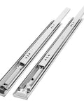 Heavy Duty 30 Inch Drawer Slides With Locking Mechanism, Side Mount Ball Bearing, 3 Fold Full Extension, 250 Lb Load Capacity