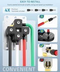 Heavy Duty Nema 14-50R EV Charging Outlet Box With Copper Contacts And Solid Brass Terminals for easy wiring with labeled terminals.
