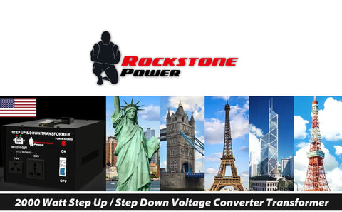 2000 Watt Heavy Duty Step Up Down Voltage Transformer Converter With 5V USB Port 110 120 220 240 V Metal Casing CE Certified