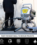 Pro Grade Airless Paint Sprayer Packing A Beefy 950W Motor And Blazing 3300 Psi Output for painting small to medium projects.
