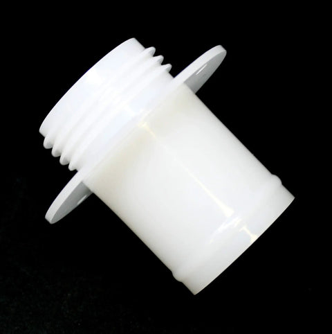 White fuel tank filler neck for aftermarket Jet Ski gas cap kit, compatible with OEM 59231-3734 and 51049-3714 replacement.