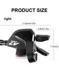 3x9 Speed Mountain Bike Shift Lever For MTB Shimano And SRAM, Easy Quick Shift Lever dimensions with aluminum build