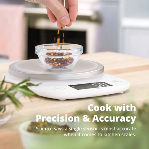 Ultra Precise Digital Kitchen Scale With LCD Display Weighs Grams Ounces Pounds Fluid Ounces And Milliliters 11 Pound Capacity