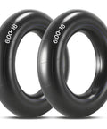 Heavy Duty 6.00-16 Inner Tubes for Tractors, Trailers, Trucks and More, 600-16 Tire Replacement with TR15 Valve Stems, Durable Butyl Rubber, 2 Pack