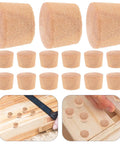 Wooden Furniture Plugs Set 50 Pack Round Hole Plugs For Tables Chairs Cabinets And Drawer Holes Easy Install And Replace Rustic Button Style