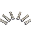 Pro Grade 6 Piece R8 Collet Set With Rack For Milling Machines Inch Size Range From One Eighth To One Half Inch Heavy Duty
