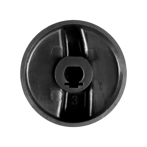 Propane Heater Knob Replacement Parts Set, showing underside of heavy duty plastic control knob, durable and eco friendly design
