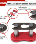 Heavy Duty 420 Chain 132 Link Chain With Breaker Tool And Links For 50cc To 212cc Dirt Bikes Go Karts ATVs Mini Bikes clip detail
