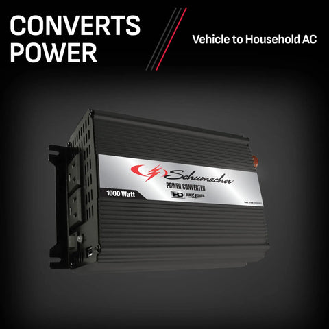 Score This Badass 1000 Watt DC To AC Power Inverter that converts vehicle power to household AC output.