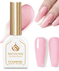 Hema Free Gel Nail Polish In Light Pink For All Seasons Solid Color Soak Off UV LED Lamp Required For Manicure And Nail Art