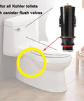 Top Shelf Silicone Flush Valve Seal Kit Compatible With Kohler GP1059291 KGP1059291 Toilet Canister Replacement Two Pack at Kohler toilet.