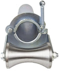 Heavy Duty Cable Puller Sheave Featuring Dual Bearings For Hassle Free Wire Feeding Through Tight 3 Inch Conduits While Protecting Line Integrity On Rough Job Sites close-up view showing dual bearings and galvanized steel construction.