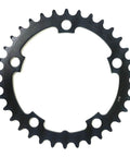 Pro Road 110X34T Chain Ring For 10 Speed Drivetrains, CNC AL7075 T6 Aluminum, Lightweight Black Silver Finish, Flawless Shifting.