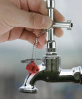 Four Way Sillcock Key With Bit Multi Functional Water Key Cross Key 1 Pack for valve faucet and spigots in use