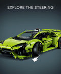 Technic Lamborghini Huracan Tecnica Advanced Build Kit For Kids 9 And Up Realistic V10 Engine And Detailed Exterior Collectible