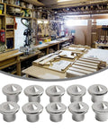 Pro Grade Dowel Center Pin Set For Woodworking, Ten Steel Alignment Pins With Chrome Plating, Mark Holes For 6, 8, 10, 12mm in workshop