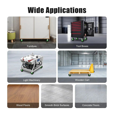 Heavy Duty 8 Inch Pneumatic Wheel Tires Offering Smooth As Butter Rolling Swivel And Rigid Casters For Garden Cart Furniture Movers on various surfaces.